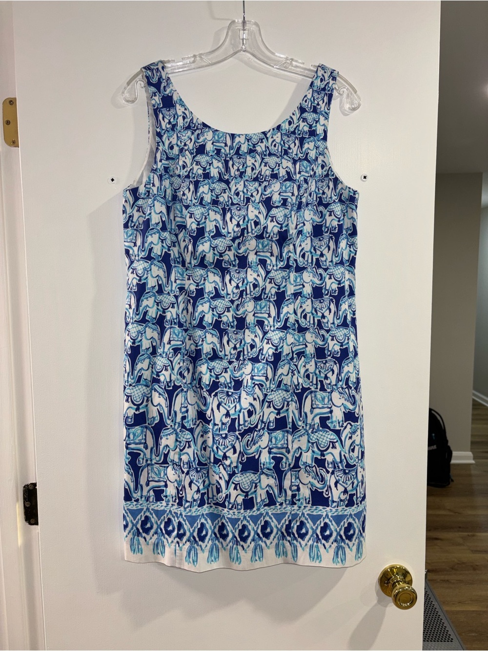 Lilly Pulitzer Blue & White Sleeveless Shift Dress